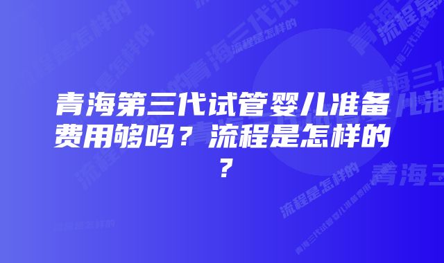 青海第三代试管婴儿准备费用够吗?流程是怎样的?